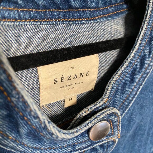 Sezane: Paulette Dress in Denim - Picture 4 of 4